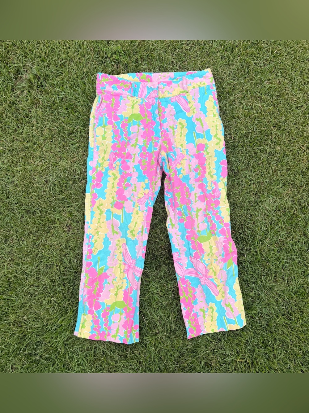 Lilly Pulitzer Snappy Dragonfly Liza Capris size 6